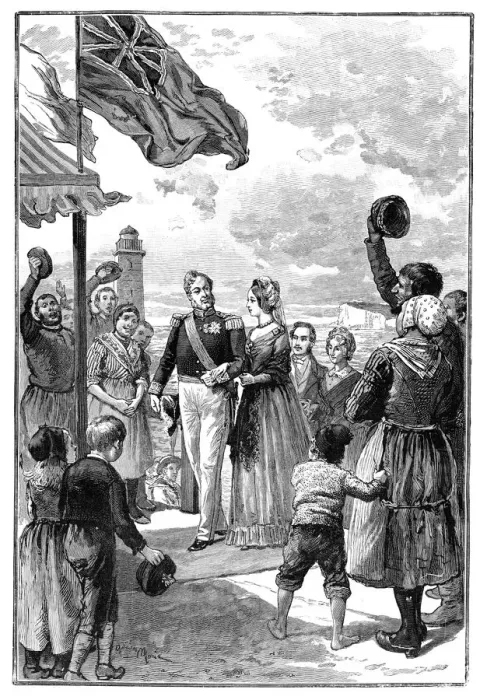 Framed Print : The Queens Visit to France, 19th century, (1900) Framed Print : The Queens Visit to France, 19th century, (1900)