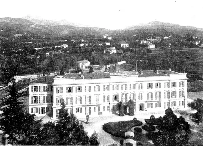 Framed Print : The Queen's Visit to the Riviera: view from the Excelsior Regina Hotel...at Cimiez, 1898 Framed Print : The Queen's Visit to the Riviera: view from the Excelsior Regina Hotel...at Cimiez, 1898