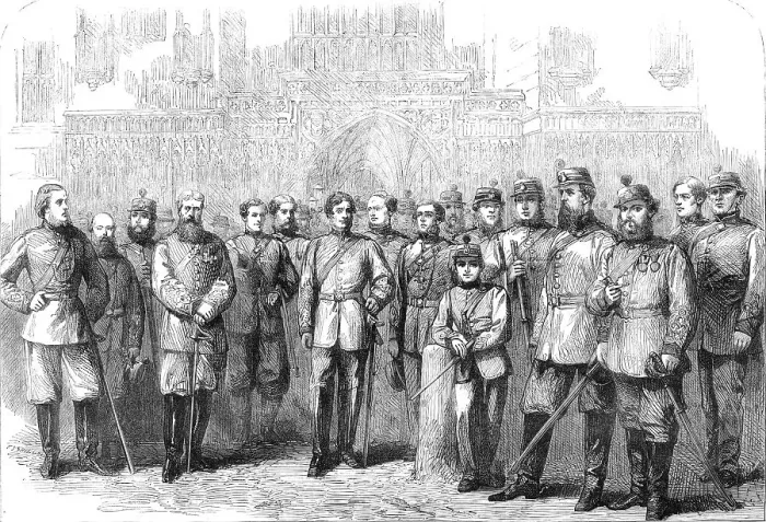 Framed Print : The Queen's Westminster Rifle Volunteers, 1862. Creator: Unknown Framed Print : The Queen's Westminster Rifle Volunteers, 1862. Creator: Unknown