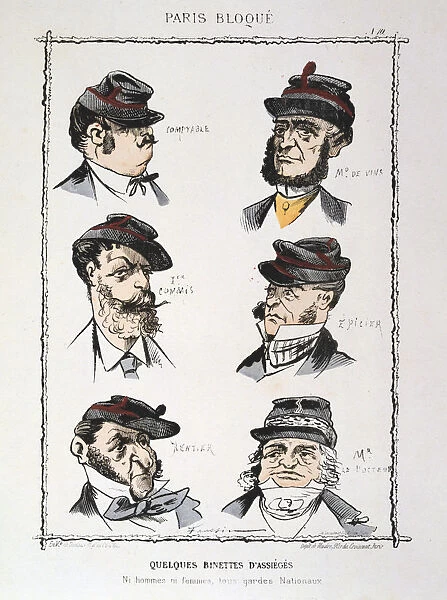 Quelques Binettes d Assieges, 1870-1871