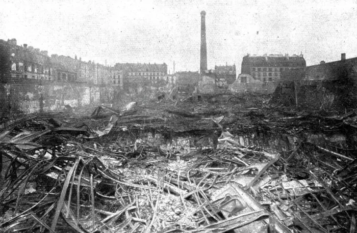 Framed Print : Quelques Points de Chute; Les ruines des Magasins Paris-France, boulevard Voltaire, 137... 1918. Creator: Unknown Framed Print : Quelques Points de Chute; Les ruines des Magasins Paris-France, boulevard Voltaire, 137... 1918. Creator: Unknown