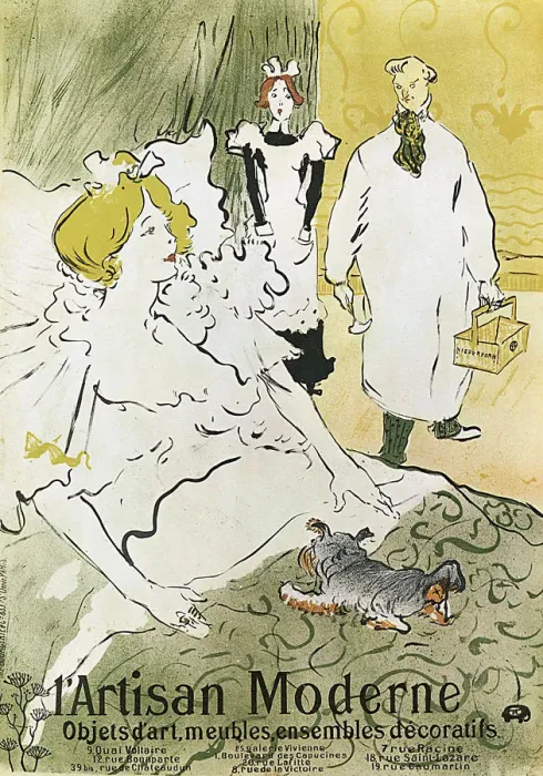 Framed Print : Qui, L Artisan Moderne, 1894. Artist: Henri de Toulouse-Lautrec Framed Print : Qui, L Artisan Moderne, 1894. Artist: Henri de Toulouse-Lautrec