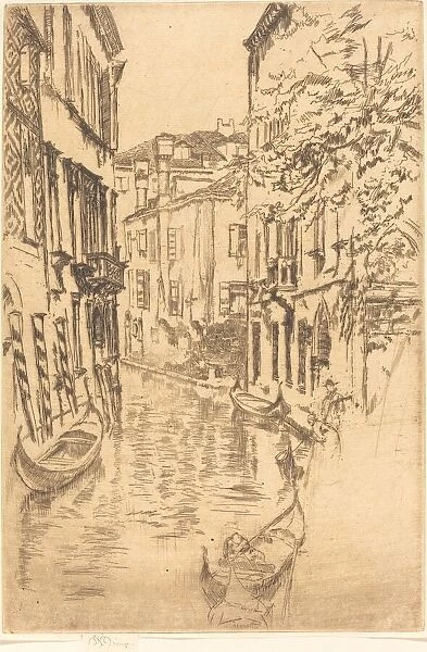 Quiet Canal, 1880. Creator: James Abbott McNeill Whistler