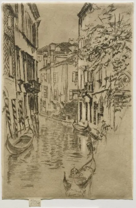 Framed Print : Quiet Canal. Creator: James McNeill Whistler (American, 1834-1903) Framed Print : Quiet Canal. Creator: James McNeill Whistler (American, 1834-1903)
