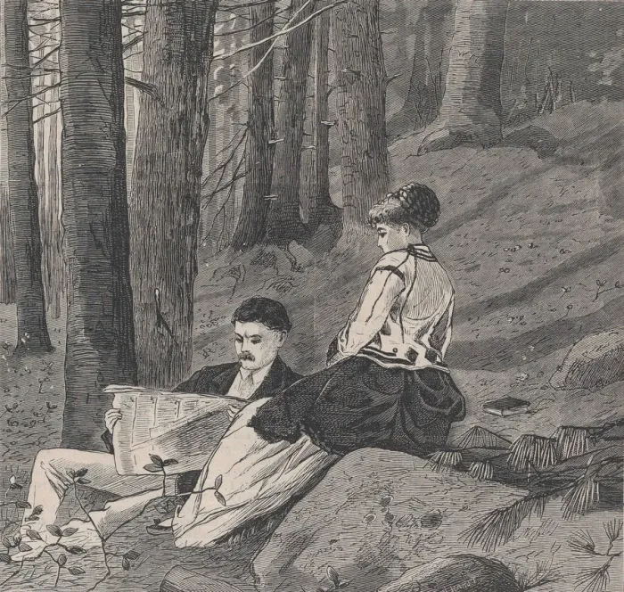 Framed Print : A Quiet Day in the Country (Appletons Journal, Vol. III), June 6, 1870. Creator: Unknown Framed Print : A Quiet Day in the Country (Appletons Journal, Vol. III), June 6, 1870. Creator: Unknown