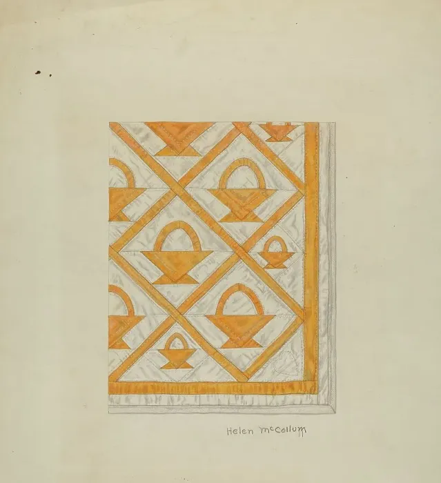 Framed Print : Quilt, 1935 / 1942. Creator: J. Herman McCollum Framed Print : Quilt, 1935 / 1942. Creator: J. Herman McCollum
