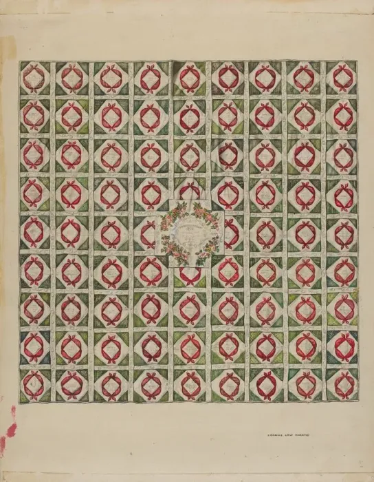 Framed Print : Quilt (Bed Covering), c. 1936. Creator: Francis Law Durand Framed Print : Quilt (Bed Covering), c. 1936. Creator: Francis Law Durand