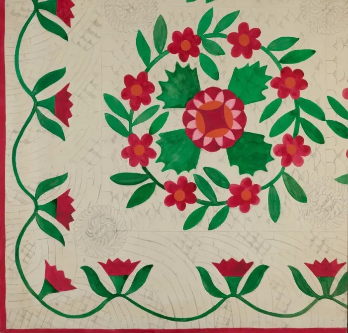 Framed Print : Quilt, c. 1936. Creator: Katherine Hastings Framed Print : Quilt, c. 1936. Creator: Katherine Hastings