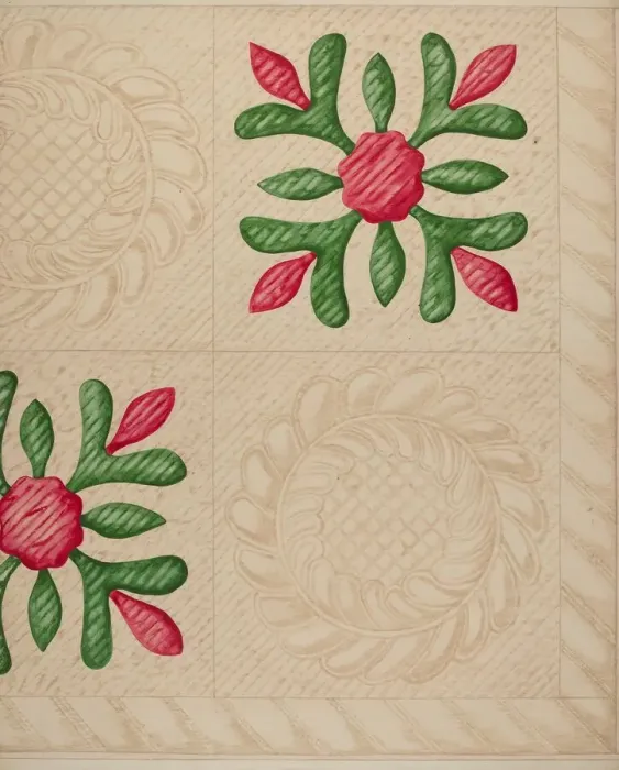 Framed Print : Quilt, c. 1937. Creator: Katherine Hastings Framed Print : Quilt, c. 1937. Creator: Katherine Hastings