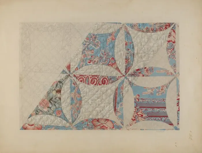 Framed Print : Quilt, c. 1939. Creator: Douglas Campbell Framed Print : Quilt, c. 1939. Creator: Douglas Campbell