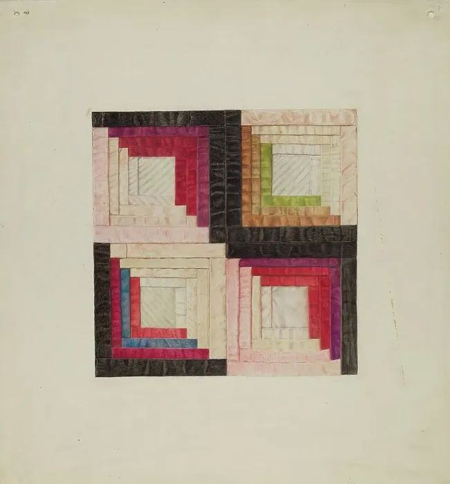 Framed Print : Quilt, c. 1939. Creator: Ralph M. Lewis Framed Print : Quilt, c. 1939. Creator: Ralph M. Lewis