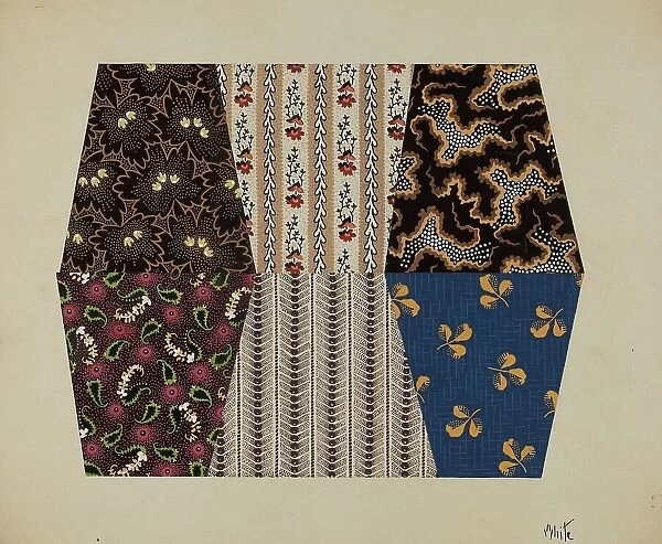 Quilt Patches, c. 1937. Creator: Edward White