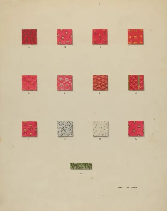 Framed Print : Quilt Patches, c. 1937. Creator: Francis Law Durand Framed Print : Quilt Patches, c. 1937. Creator: Francis Law Durand
