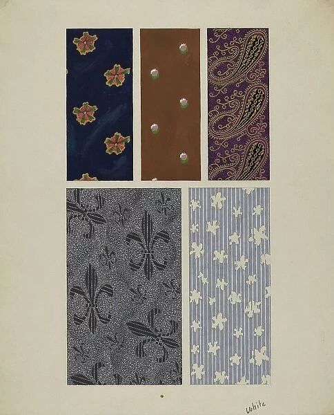 Quilt Patches, c. 1938. Creator: Edward White