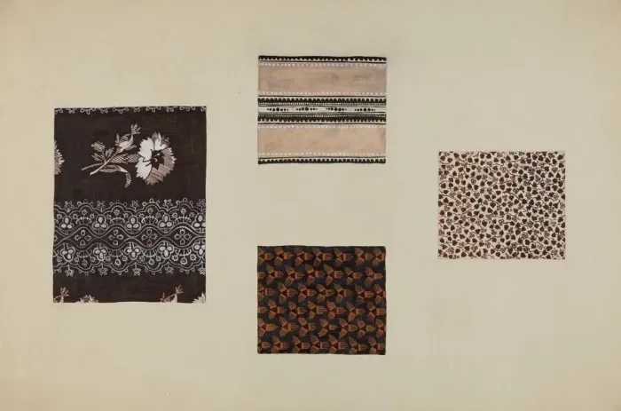Framed Print : Quilt Patches, c. 1938. Creator: Katherine Hastings Framed Print : Quilt Patches, c. 1938. Creator: Katherine Hastings