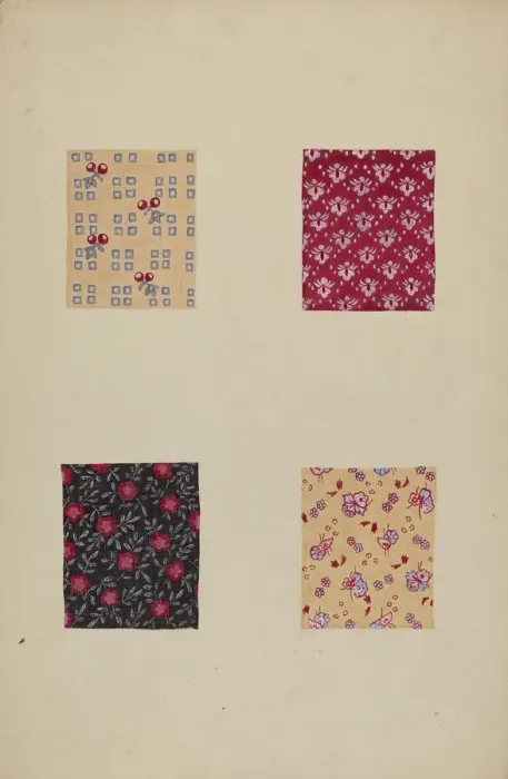 Framed Print : Quilt Patches, c. 1938. Creator: Katherine Hastings Framed Print : Quilt Patches, c. 1938. Creator: Katherine Hastings
