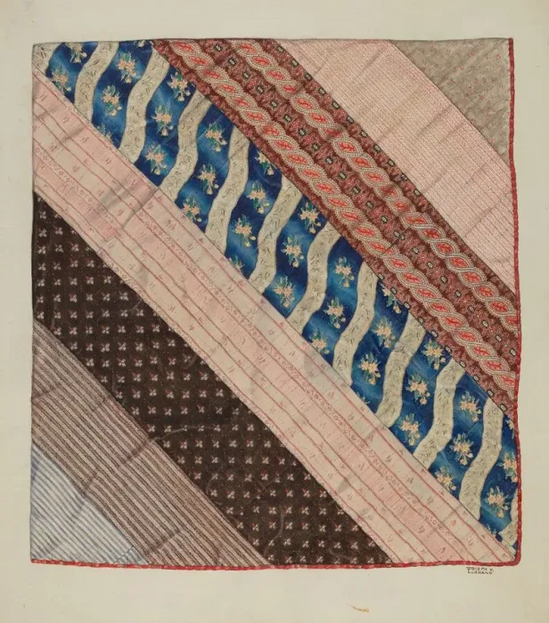 Framed Print : Quilt: Reverse Side, 1935 / 1942. Creator: Joseph Lubrano Framed Print : Quilt: Reverse Side, 1935 / 1942. Creator: Joseph Lubrano
