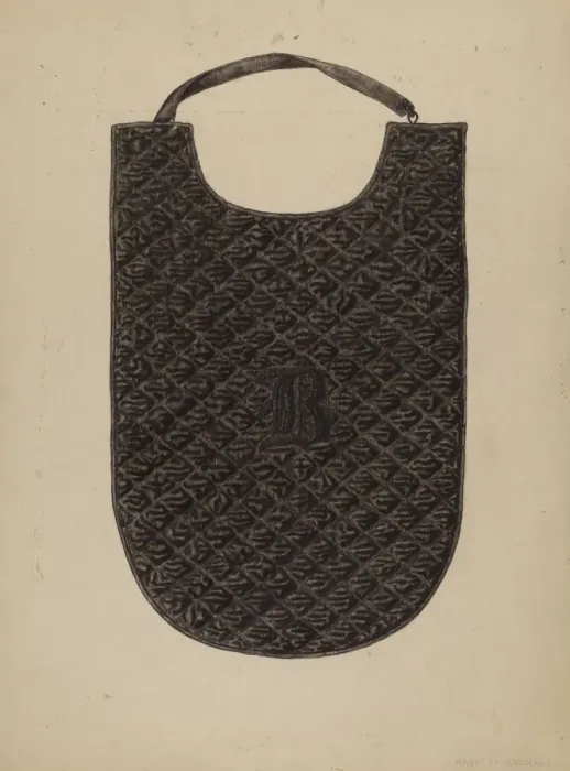 Framed Print : Quilted Chest Protection, c. 1940. Creator: Mary Fitzgerald Framed Print : Quilted Chest Protection, c. 1940. Creator: Mary Fitzgerald