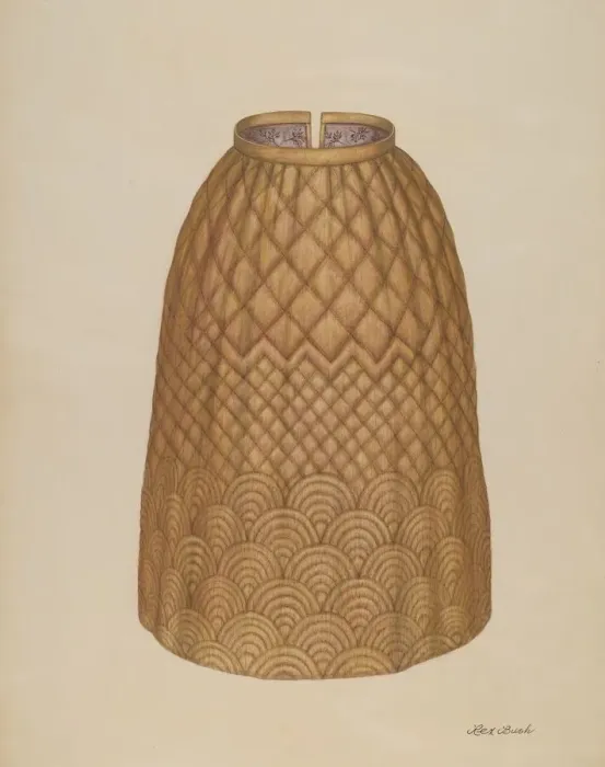 Framed Print : Quilted Petticoat, c. 1938. Creator: Rex F Bush Framed Print : Quilted Petticoat, c. 1938. Creator: Rex F Bush