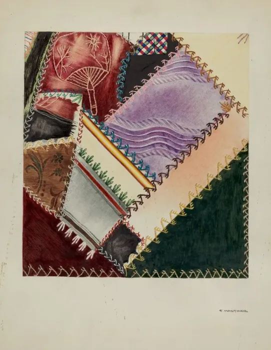 Framed Print : Quilts, Pieced, 1935 / 1942. Creator: Florence Hastings Framed Print : Quilts, Pieced, 1935 / 1942. Creator: Florence Hastings