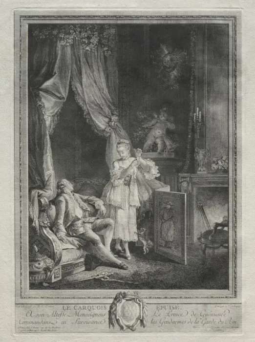 Framed Print : The Empty Quiver. Creator: Nicolas Delaunay (French, 1739-1792) Framed Print : The Empty Quiver. Creator: Nicolas Delaunay (French, 1739-1792)