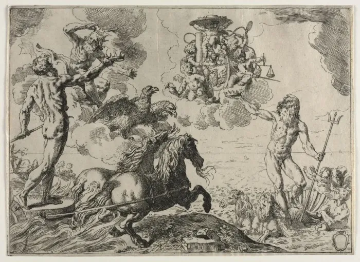 Framed Print : The Quos Ego. Creator: Simone Cantarini (Italian, 1612-1648) Framed Print : The Quos Ego. Creator: Simone Cantarini (Italian, 1612-1648)