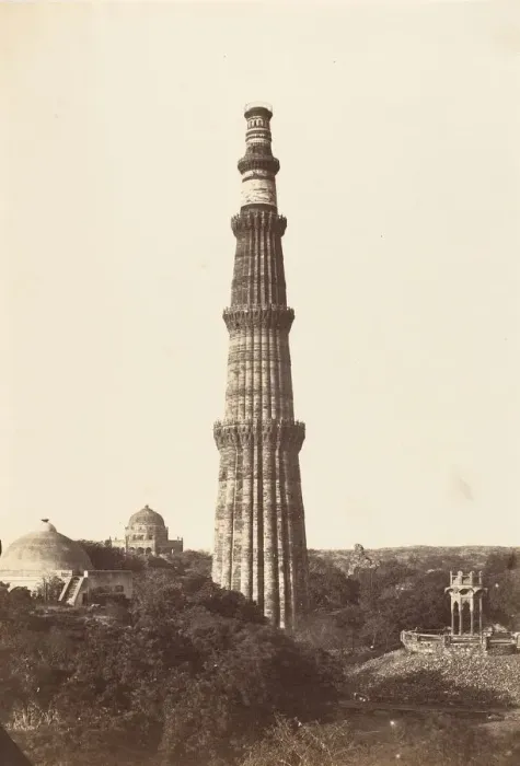 Framed Print : The Qutub Minar, Delhi, 1858-61. Creator: Unknown Framed Print : The Qutub Minar, Delhi, 1858-61. Creator: Unknown