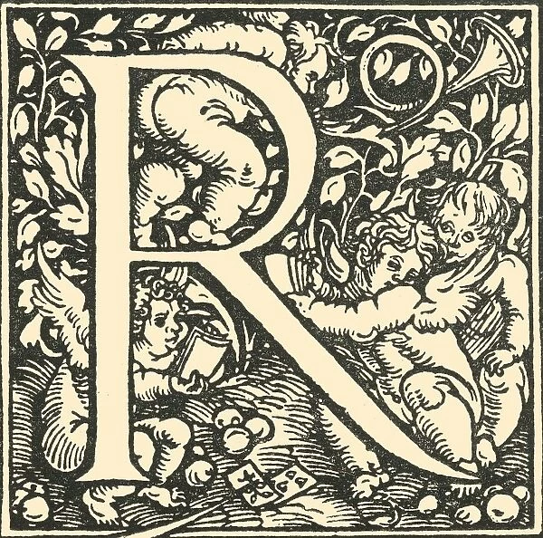 R - An Alphabet by Hans Weiditz, c1520-1521, (1908). Creator: Hans Weiditz