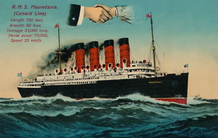 Framed Print : R. M. S. Mauretania. (Cunard Line), c1930s. Creator: Unknown Framed Print : R. M. S. Mauretania. (Cunard Line), c1930s. Creator: Unknown
