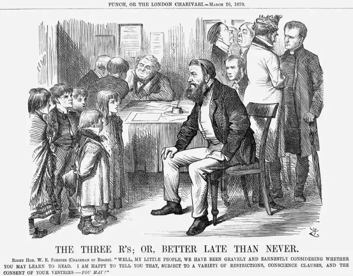 Framed Print : The Three R s; Or, Better Late Than Never, 1870. Artist: Joseph Swain Framed Print : The Three R s; Or, Better Late Than Never, 1870. Artist: Joseph Swain