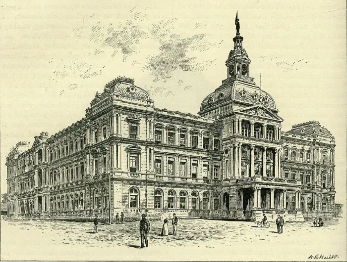 Framed Print : The Raadzaal, Pretoria, c1900. Creator: A.E. Huitt Framed Print : The Raadzaal, Pretoria, c1900. Creator: A.E. Huitt