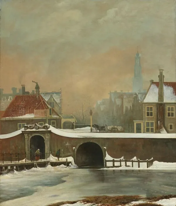 Framed Print : The Raampoortje in Amsterdam, 1809. Creator: Cornelis Troost Framed Print : The Raampoortje in Amsterdam, 1809. Creator: Cornelis Troost