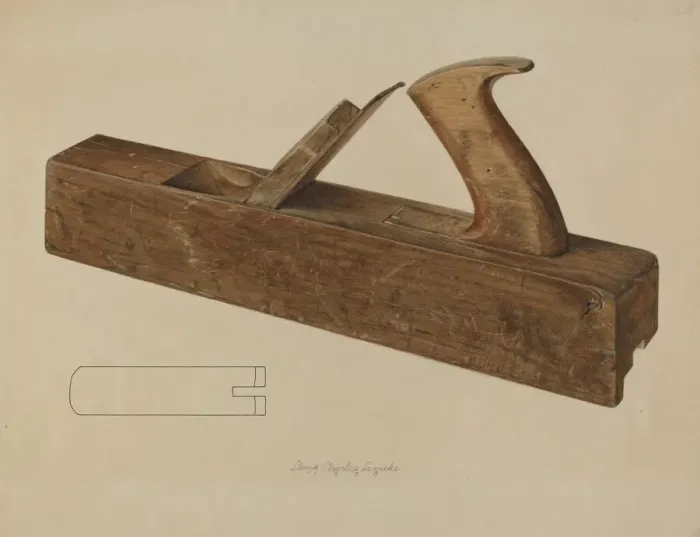 Framed Print : Rabbet Plane, 1938. Creator: Lloyd Charles Lemcke Framed Print : Rabbet Plane, 1938. Creator: Lloyd Charles Lemcke