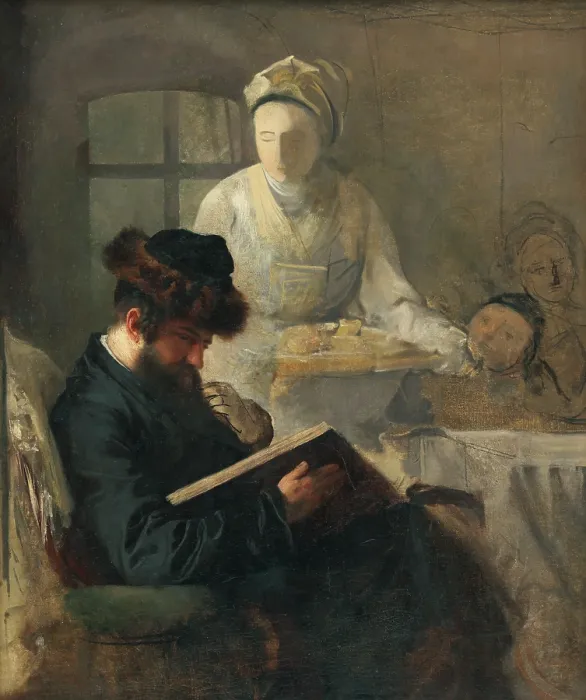 Framed Print : At the Rabbi's, 1875-1890. Creator: Leopold Horovitz. At the Rabbi's, 1875-1890. Creator: Leopold Horovitz Framed Print : At the Rabbi's, 1875-1890. Creator: Leopold Horovitz. At the Rabbi's, 1875-1890. Creator: Leopold Horovitz