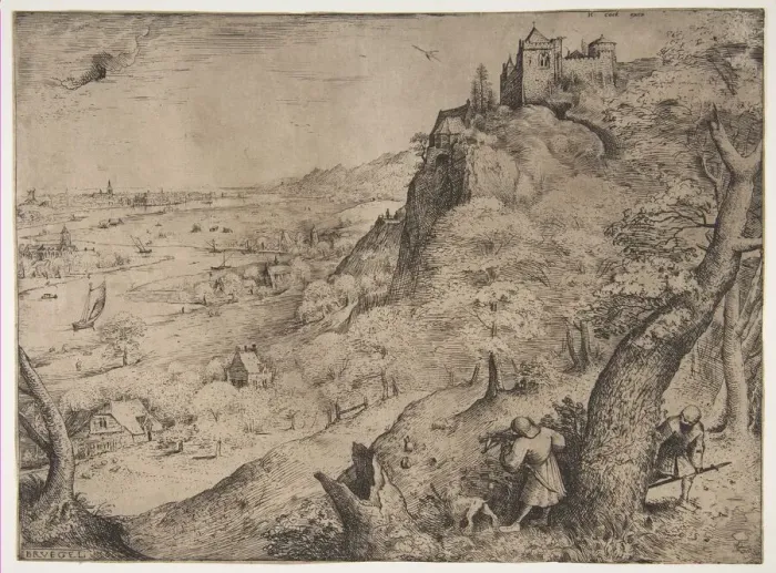 Framed Print : The Rabbit Hunt, 1560. Creator: Pieter Bruegel the Elder