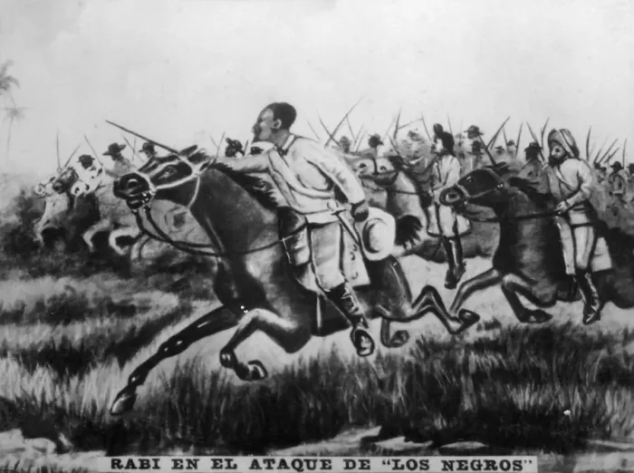 Framed Print : Rabi In the Attack to the Black People of Cuba, (1895), 1920s Framed Print : Rabi In the Attack to the Black People of Cuba, (1895), 1920s