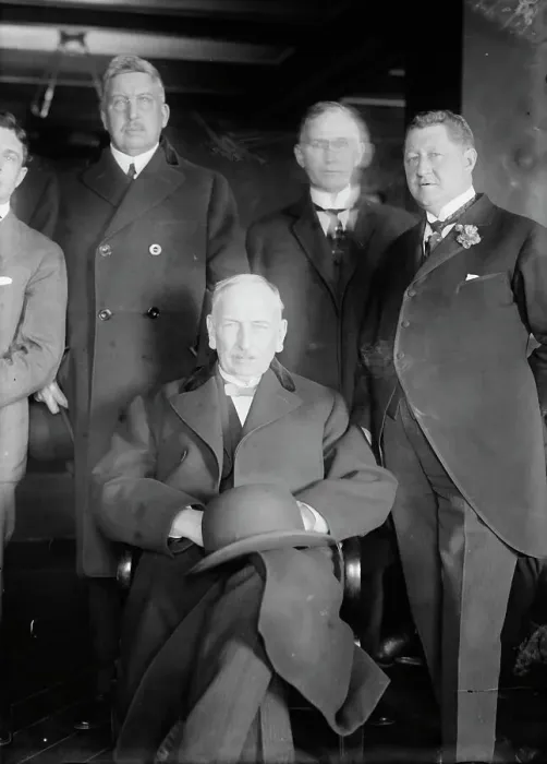 Framed Print : R.A.C. Smith, J.A. Topping, F.B. Dalzell, T.E. Burton, between c1915 and c1920. Creator: Bain News Service Framed Print : R.A.C. Smith, J.A. Topping, F.B. Dalzell, T.E. Burton, between c1915 and c1920. Creator: Bain News Service