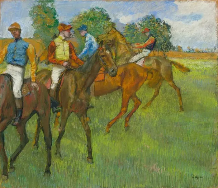 Framed Print : Before the Race, c. 1887-1889. Creator: Edgar Degas (French, 1834-1917) Framed Print : Before the Race, c. 1887-1889. Creator: Edgar Degas (French, 1834-1917)