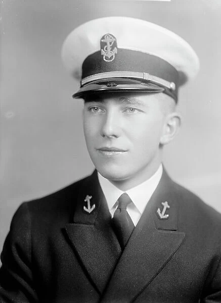 Race F. Crane, Midshipman - Portrait, 1933. Creator: Harris & Ewing. Race F. Crane, Midshipman - Portrait, 1933. Creator: Harris & Ewing