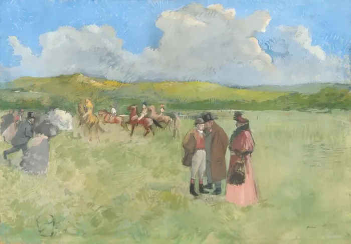 Framed Print : The Race Track, c. 1891. Creator: Jean Louis Forain Framed Print : The Race Track, c. 1891. Creator: Jean Louis Forain