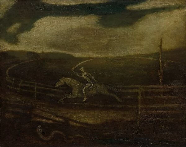 The Race Track (Death on a Pale Horse), c. 1896-1908. Creator: Albert Pinkham Ryder (American
