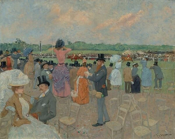 The Races at Longchamp, c. 1891. Creator: Jean Louis Forain