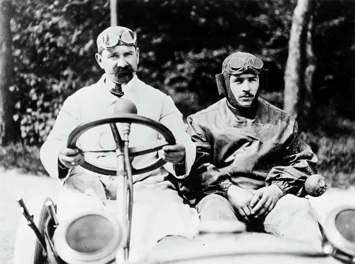 Framed Print : Racing drivers, 1907 Framed Print : Racing drivers, 1907