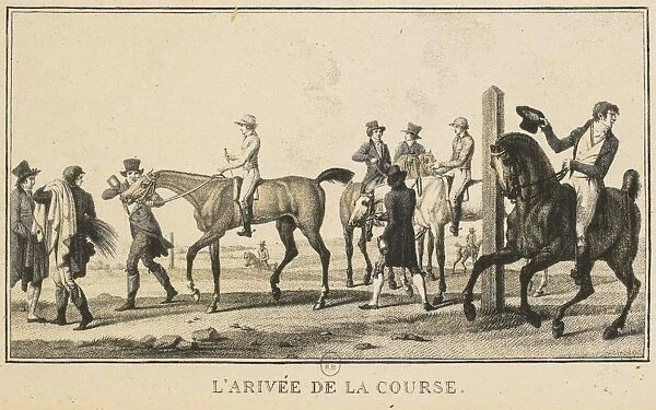 Racing Scenes: A Horse Arriving at the Race (Scenes Hippiques: Cheval arrivant de la chasse)