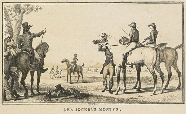 Racing Scenes: The Jockey Mounting the Horse (Scenes Hippiques: Le jockey montant a cheval)