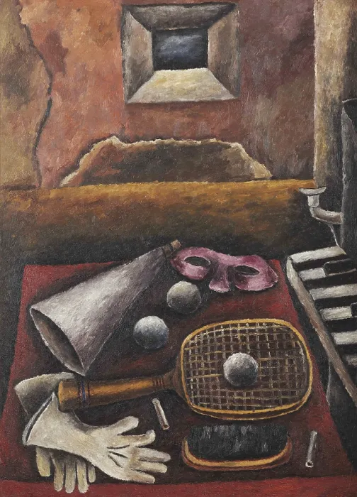 Framed Print : The Racket, 1938. Creator: Izquierdo, Maria (1902-1955) Framed Print : The Racket, 1938. Creator: Izquierdo, Maria (1902-1955)