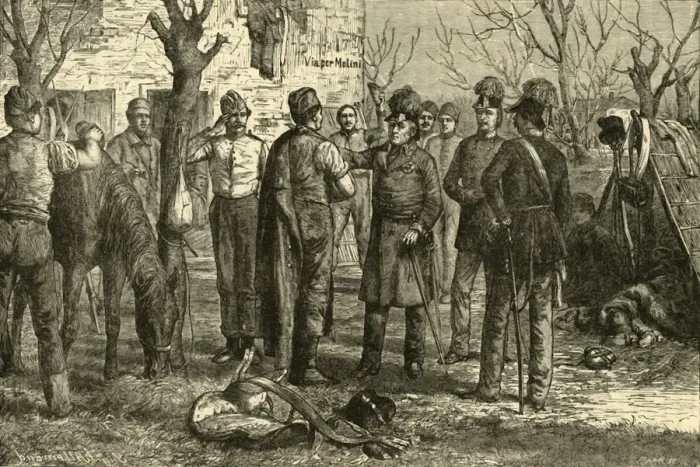 Framed Print : Radetsky After the Victory at Novara (1849), 1890. Creator: Unknown Framed Print : Radetsky After the Victory at Novara (1849), 1890. Creator: Unknown