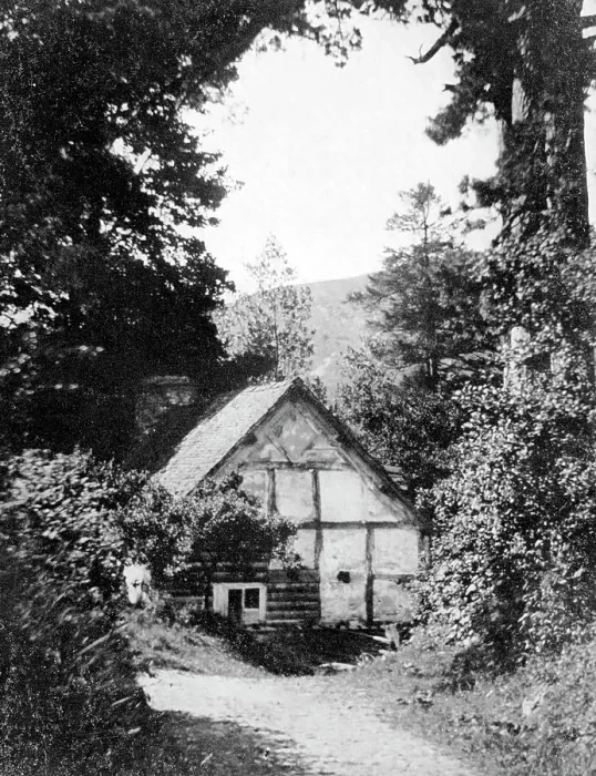Framed Print : A Radnorshire cottage, Wales, 1924-1926. Artist: Herbert Felton Framed Print : A Radnorshire cottage, Wales, 1924-1926. Artist: Herbert Felton