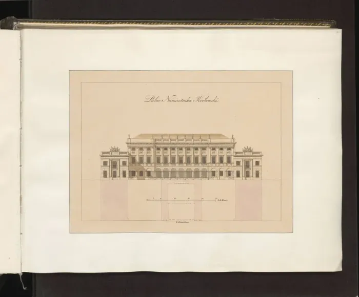 Framed Print : Radziwill Palace in Warsaw, (Presidential Palace), on Krakowskie Przedmiescie, (Frederic Chopins fi Framed Print : Radziwill Palace in Warsaw, (Presidential Palace), on Krakowskie Przedmiescie, (Frederic Chopins fi