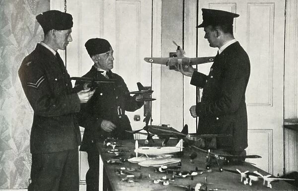 RAF personnel learning to identify aircraft during the Second World War, 1941. Creator